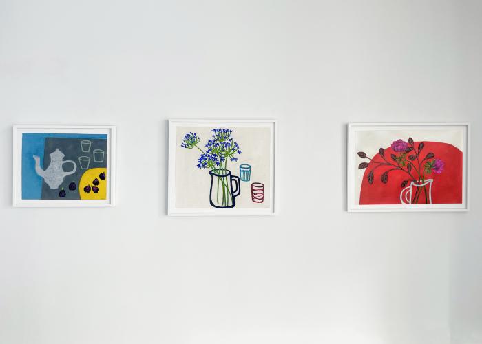 Installation View of Angela A’Court, Barbara Marks & Kate Snow