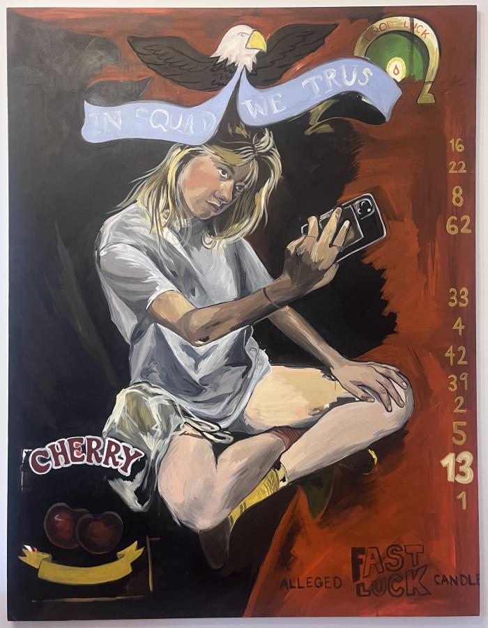 Allegedly Lucky Candle by Josie Tolliver Shaw