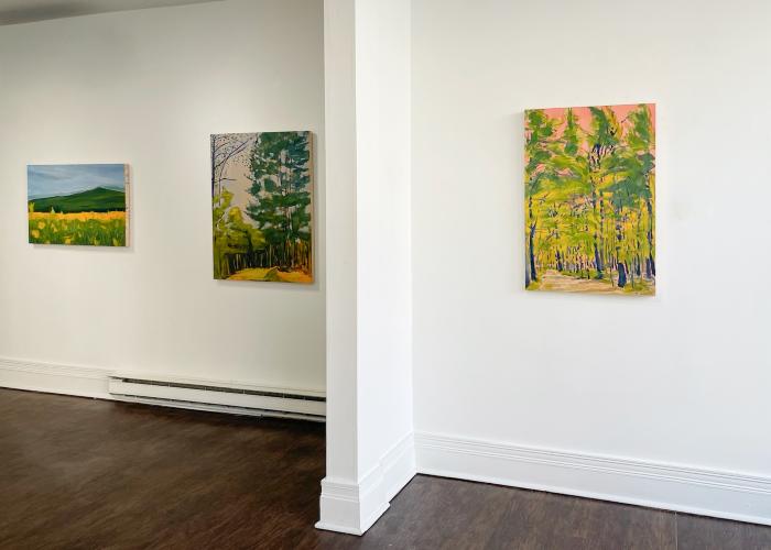 Installation View of Where The Owl Soars