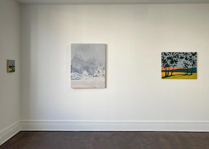 Installation View of Where The Owl Soars