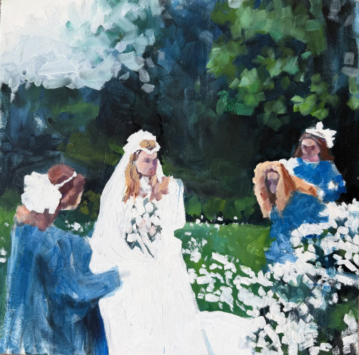 Gardening in Wedding Dresses by Ruth Shively