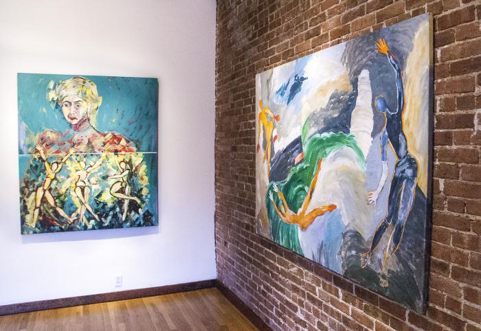 Installation View of CAROLE EISNER: SWIMMERS AND DANCERS