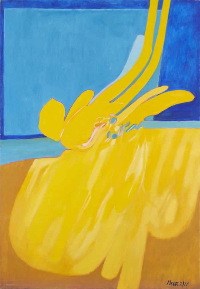 Untitled (Yellow Blue)  by James Moore