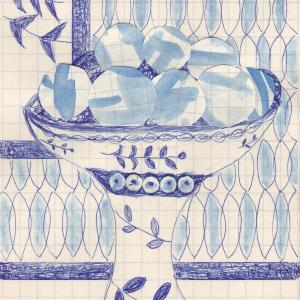 Still Life with Blue Eggs by Caroline Blum