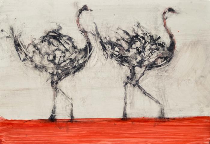 2 Ostriches by Alicia Rothman
