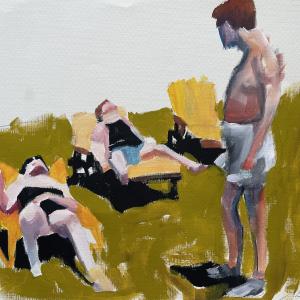 Untitled Study (Sunbathers) by Ruth Shively