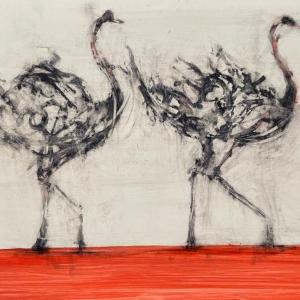 2 Ostriches by Alicia Rothman