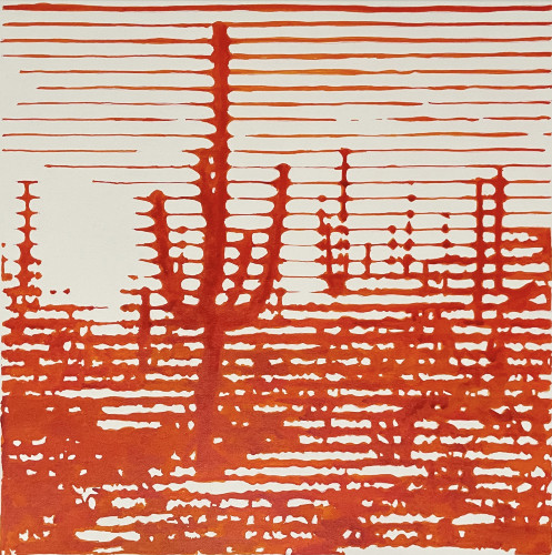 Desert Cactus (Orange) by Charles Buckley