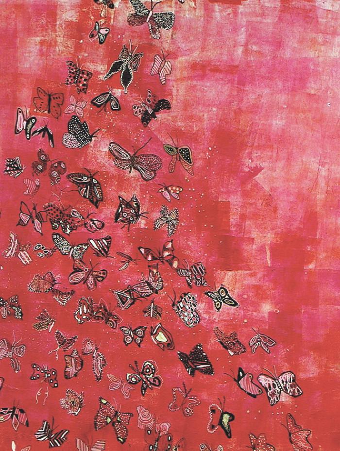 Butterfly Away (Red) by Fumiko Toda