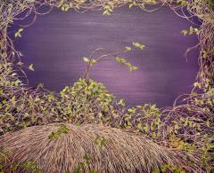 Deep Violet Thicket by Allison Green