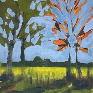 Autumn Trees by Katharine Dufault