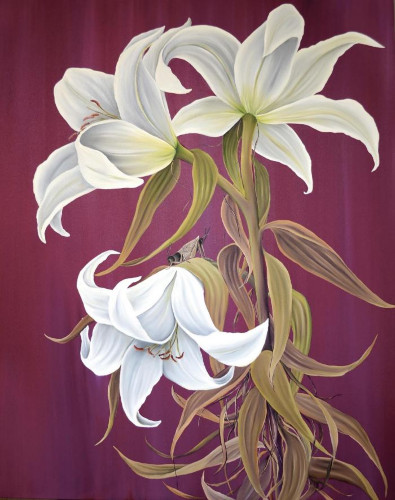 Dusk Lilies by Allison Green
