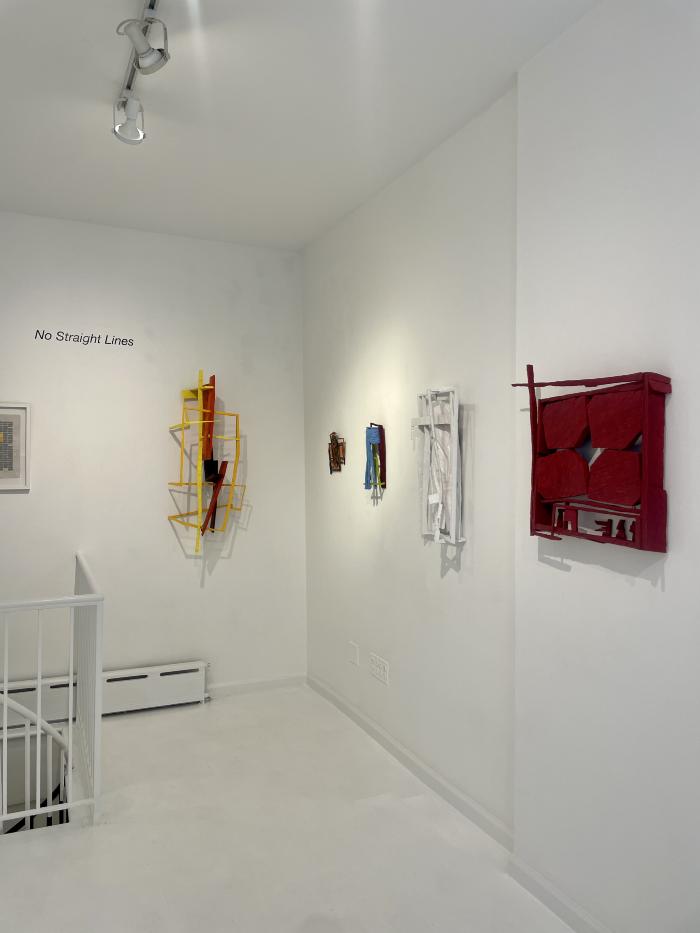 Installation View of No Straight Lines