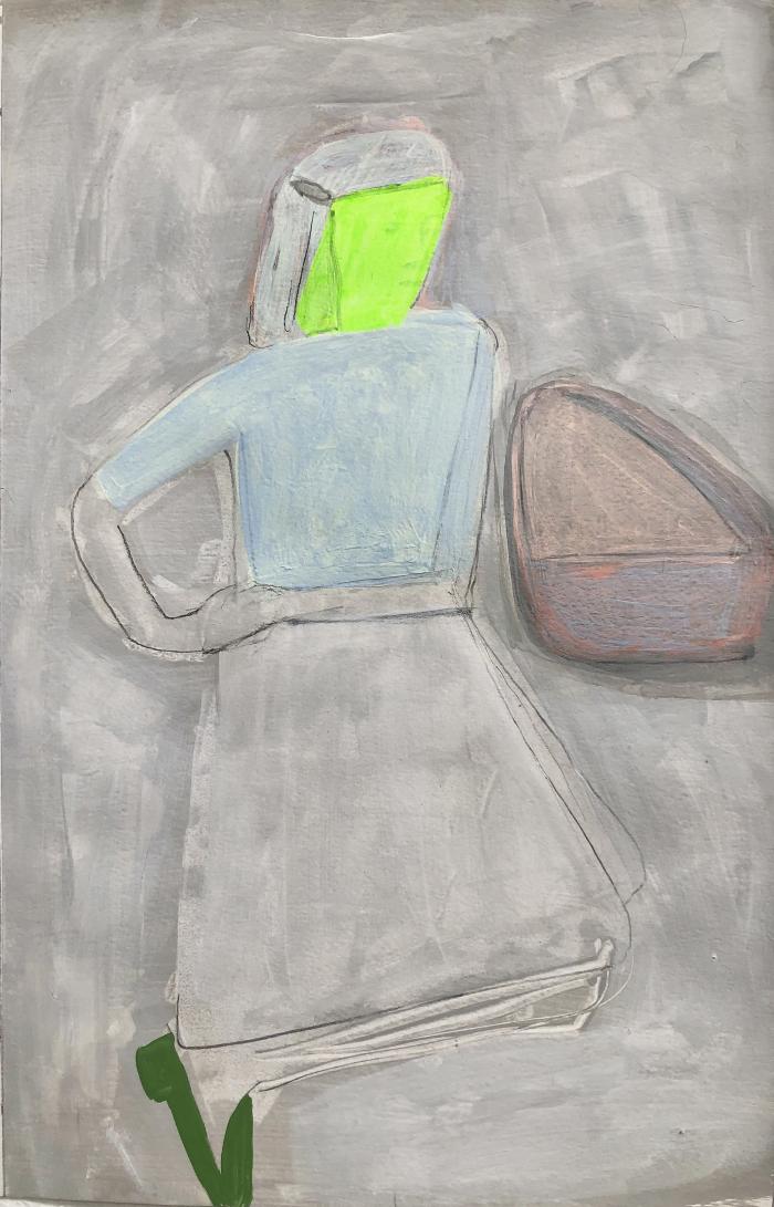 Girl with Green Shoes by Miriam Hitchcock