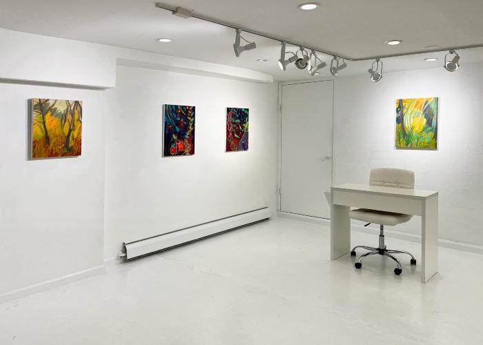 Installation View of Fireflies & Jewelweed
